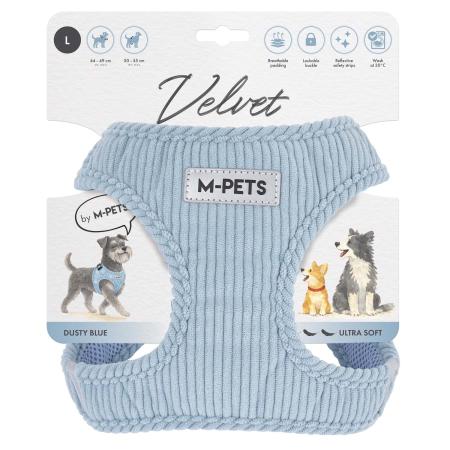 VELVET DOG GÖĞÜS TASMASI BLUE (L) 10859399