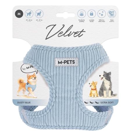 VELVET DOG GÖĞÜS TASMASI BLUE (M) 10859299