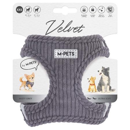 VELVET DOG GÖĞÜS TASMASI GRİ (XXS) 10860013