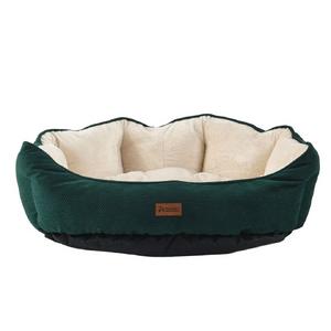 Woolart Sprit Model Kedi Köpek Yatağı Yeşil Krem M