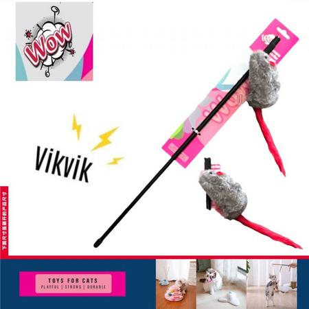 Wow Kedi Oyuncak Olta Sesli Fare Has-6501
