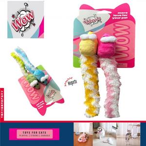Wow Kedi Oyuncak Uzun Kuyruklu 2'Li Fare has-6519