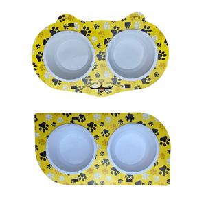 YA0-01 AHŞAP BASKILI  MAMA KABI SARI ( FARKLI MODELLERDE GÖNDERİLECEKTİR)