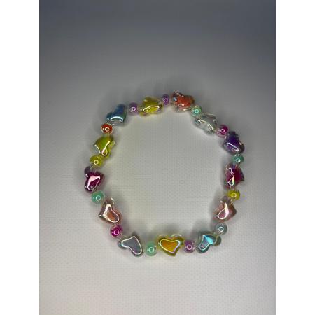 Yansımalı Kalpli Kolye L Beden 