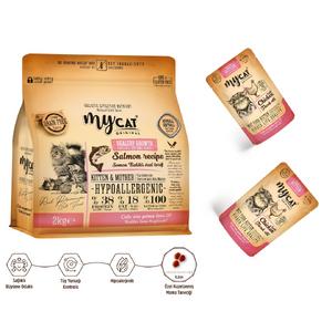 Somon Balıklı Yavru ve Anne Kediler İçin Lezzet Paketi