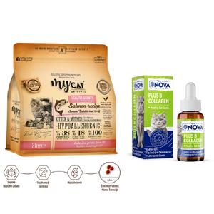 Somon Balıklı Yavru ve Anne Kediler İçin Tüy Sağlığı Paketi