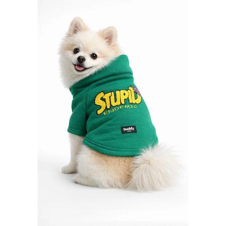 Yeşil Hakim Yaka Comfort Fit Köpek Sweat Ceketi (WarmFlex Koleksiyonu) M Beden 