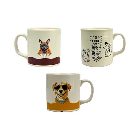 Kedi-Köpek Figürlü Baskılı Bardak