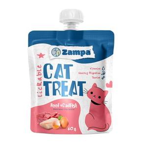 Zampa Puding Kedi Ödülü - Dana Etli & Morina Balıklı - 60g