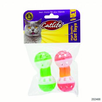 202466-CATLİFE  2'li paket Zilli kedi oyuncağı 