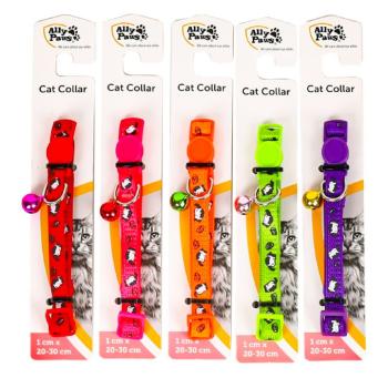brsp 10783 ALLY PAWS CAT COLLAR WİTH BELL 1CMX20-30CM