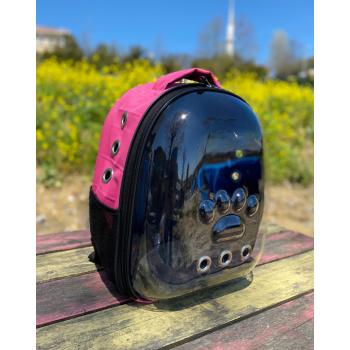 mojo pati kabartmalı astronot taşıma çantası pembe