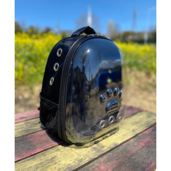 mojo pati kabartmalı astronot taşıma çantası siyah