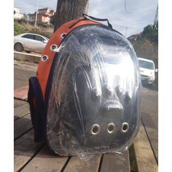 mojo pati kabartmalı astronot taşıma çantası  turuncu