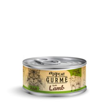 Mycat kuzu parça etli jöleli kedi konservesi 100gr (36'lı)
