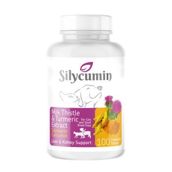 Silycumin 0,5 100 Tablet (Kedi̇ Ve Küçük Irk Köpekler İçi̇n Zerdaçal Ve Devedi̇keni̇ Tableti̇) 50 Gr-bpa