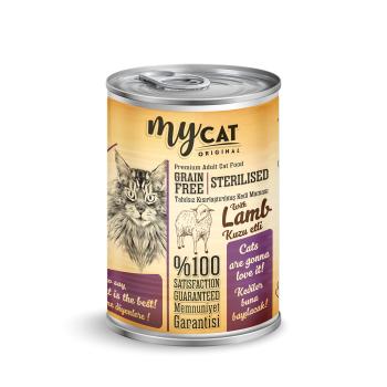 PF Mycat pate tahılsız sterilised kuzu etli kedi konservesi 400gr 