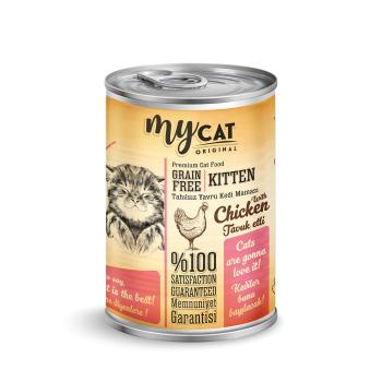 PF Mycat pate tahılsız tavuk etli yavru kedi konservesi 400gr 6'lı