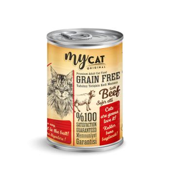 PF Mycat tahılsız sığır etli kedi konservesi 400gr 