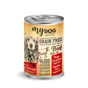 PF mydog pate tahılsız sığır etli köpek konservesi 400gr 6'lı