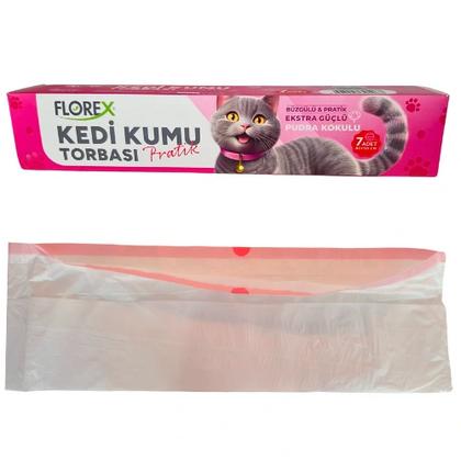 Florex Kedi Kumu Torbası Pudra Kokulu 82x50 cm 7'li