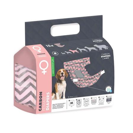 M-pets Carbonlu Diapers Dişi Köpekler İçin Külot (M) 15li brsp-10173599
