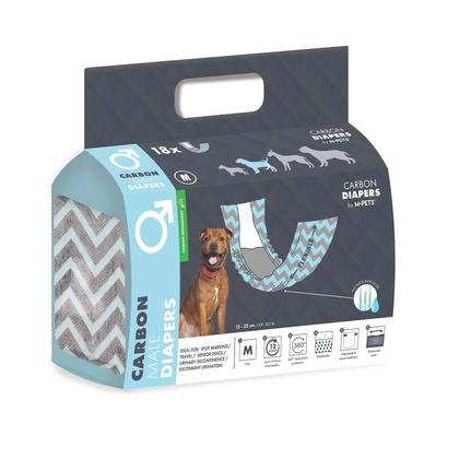 M-pets Carbonlu Diapers Erkek Köpekler İçin Külot (M) 18li brsp-10174099