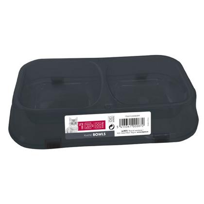 M-Pets Plastic Double Kedi Mama Kabı 2x150ml Brsp-20500399